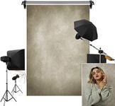 Kate 5x7ft/1.5x2.2m Tan Portrait Backdrop Headshot Background Light Brown Texture Fabric Photography Studio Props