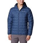 Columbia Men's Delta Ridge Down Hooded Jacket, Dark Mountain, Large