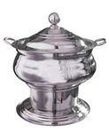 Malabar Trading Company Stainless Steel Round Chafing Dish With Lid,7.5 L, Set Of 2, 7.5 Liter