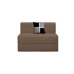 Home Decor Lounge Sofa One Seater, Sofa Bed 3X6 Feet, Folding Sofa Bed, Sofa Cum Beds for Living Room, Flipper 1 Seater Sofa with Cushion-Brown Color