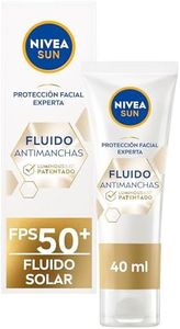 NIVEA SUN Fluido Facial Solar Luminous 630 FP50+ (1 x 40 ml), crema con protección solar, protector antimanchas con ácido hialurónico