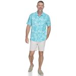 Margaritaville Men's Island Reserve Flamingo Party Shirt, Aruba, XL