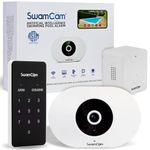 SwamCam Pool Alarm Camera - ASTM F2208 Certified - Wifi + App Operated Pool Alarms for Inground Pools and Above Ground - Alerts Onsite, In Home & Phone BEFORE Child Enters Pool - View Remotely Anytime