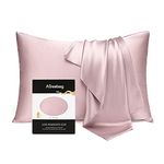 ATreebag Toddler Kids Pillowcase 100% Mulberry Silk, Hypoallergenic Soft Smooth Baby Pillow Cover fits 13x18 12x16, Skin and Hair Benefits for Boys and Girls with Gift Box ( Light Plum,1pc,13 inchx18 inch )}