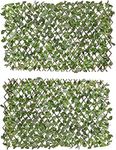 Verseo Faux Ivy Greenery Yard Decoration, Ivy Hedge Privacy Screen, Expandable (2 Pieces)