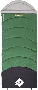 OZtrail Kingsford 0°C Sleeping Bag - 215x100cm, Year Round, Revived Recycled PET, XL Stuff Sack, Soft Touch Brushed Polyester Outer & Lining, Easy to Pack, Machine Washable