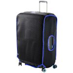 Luggage Glove Diamond - Luggage Protector Suitcase Cover, Mesh Sleeve - Travel Bag & Suitcase Accessories, Bump & Scratch Resistant, TSA/Security Dial Lock - Medium Size Blue Suitcase Cover