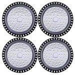 4 Pack LeadGoods 200W UFO LED High Bay Light, 20000LM 6000K-6500K Daylight White Ultra Thin LED Warehouse Lighting, IP65 Waterproof Commercial Bay Lighting Shop Area Workshop Garage Lights Fixtures