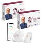 Antara AGEasy (Max Group) CGM Sensor & Transmitter for Smart Glucose Tracking | Real-Time Blood Sugar Level Tracking | Bluetooth-Enabled Continuous Glucose Monitor Device | Needleless Patch Sensor – No Finger Pricks, Waterproof, Compact & Lightweight, 14-Day Sensor Life | Reusable Transmitter with 2-Year Warranty & Instant Charging