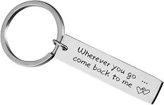 DM Fashion Personalized Engraved Message Personalized Keychain Gift for Anniversary Lover Birthday His or Hers Friendship Gifts