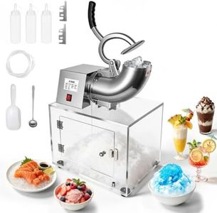 42L Commercial Ice Crusher 600LBS/H-1450RPM-350W Electric Snow Cone Machine