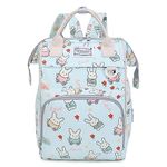 Winnies Baby Diaper Bag for Mothers | Spacious Waterproof Backpack with Multiple Pockets to Easily Organise Baby Essentials, Various Sized Pockets (Sky Blue)