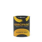 FIRST4MAGNETS FerroPaint® Charcoal Magnetic Paint for Walls, Bedroom, Office, Kitchen, Playroom, Classroom, DIY and Renovation - 1 Litre - 2 Tins