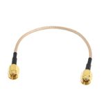 Sourcingmap® 6.5" Length SMA Male to SMA Male Connector Pigtail Cable