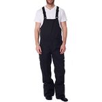 Alpine Swiss Mens Insulated Snow Bib Overalls Waterproof Winter Ski Snowboard Pants Black XL