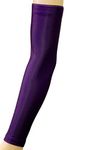 NEW! Sports Farm - Solid Color Moisture Wicking Compression Arm Sleeve (Purple, Adult Medium)