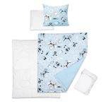 5 Piece Baby Bedding Duvet Pillow with Covers & Jersey Sheet fits 83x50cm Co-sleeper Crib (Games)