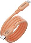 InfinaCore 3ft Lightning Fast Charging Cable - Optimal Charging Experience for Apple Devices - USB-C to Lightning Cable - 60W Power Charger - Built-in Surge & Voltage Protection, Pink Silicone