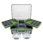 SeaKnight 3-Tier Waterproof Fishing Tackle Box, Secure Lock, Durable ABS & Adjustable Compartments, Storage Organizer for Carp, Bass, Freshwater & Saltwater Fishing Gear