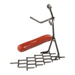 Hot Dog Roaster Stainless Steel One Man Stick Figure Griller Funny Barbeque by Gute - BBQ Gifts, Grilling Gift, Dad Gifts, Gifts for Men Novelty Hotdog - Great for Parties, Birthdays, Tailgates!