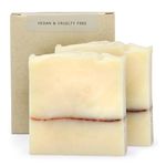 AUTHENTIC BATH & SOAP Cold Processed Shea Butter Soap Bar for Man & Woman, Moisturizing, Protecting, Handmade, Natural, no Parabens or Sulfates, Vegan & Cruelty Free. (Pack of 2) 120 g Each