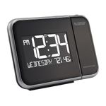 La Crosse Technology 616-1412 Projection Alarm Clock with Indoor Temperature