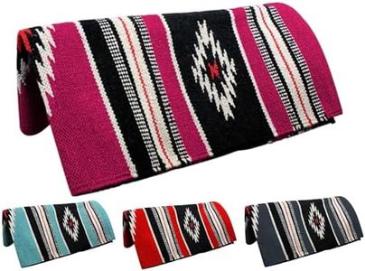 Tahoe Tack Hand Woven Navajo Acrylic Western Horse Saddle Blanket - Multiple Colors - 32x64