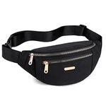 GUSTAVE® Waist Bag for Women Girls with Adjustable Strap, Stylish Bumbag Chest Bag Waterproof Fanny Bag, Oxford Cloth Waist Pack Outdoor Hiking Running Travel