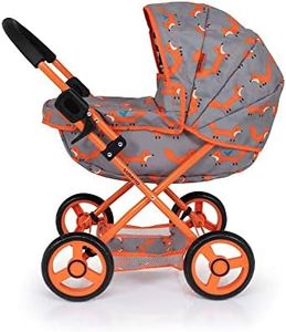 Cosatto Dolls Pram, Wowette Grey Mister Fox, Includes Mini Change Bag