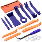 Preciva 17pcs Car Trim Removal Tool Kit, Trim Removal Tools, Plastic Trim Removal Tool, Car Upholstery Repair Kit, Fastener Remover, Pry Tools Suitable for Car Caravans Boat