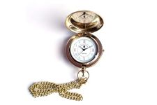 DIVINE HANDICRAFT Antique Style Brass Pocket Watch with Chain, Golden, Puch Button Open Sherlock Holmes., Gold