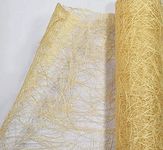 3A Featuretail 9 Mtr Abaca Jute Fiber Roll for Bouquet Wrapping, Gift Wrapping, Bags, Basket Making and Handicrafts (Cream Jute 9Mtr)