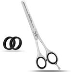 wishbeauty Thinning Hairdressing Barber Hair Teeth Scissor for Professional Hairdressers Barbers Stainless Steel Hair Cutting Shears - for Salon Barbers, Men, Women, Children and Adults (Thinning)