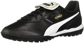 PUMA Men's KING TOP TURF TRAINING Soccer Shoe, Puma Black-Puma White, 8.5