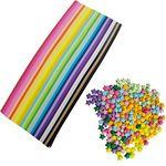 1030 Sheets 27 Colors Origami Stars Paper Strips, Origami Paper Stars, Color Star Paper Strip, DIY Paper Origami Stars, Origami Star Paper Strips, Origami Star Paper Strip Package, Star Origami Paper