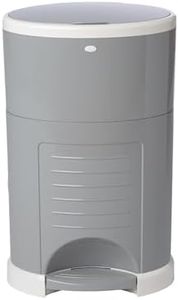 Diaper Dekor Classic Hands-Free Diaper Pail | EKO Gray | Easiest to Use | Just Step – Drop – Done | Doesn’t Absorb Odors | Most Economical Refill System | 70% Recycled Materials