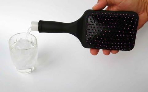 Binocktails BEV-Brush Paddle Hairbrush Secret Flask - Hold 6 oz (185 ML) of Alcohol – The Best Women’s Hidden Flask - Perfect for Any Girls Night Out