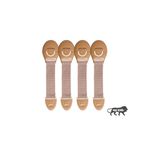 Kids Station Baby Safety Adjustable Cabinet Drawer Locks Straps - Strong and Adhesive Child / Toddler / Infants Safety Locks for Drawers, Cabinets, Fridge and Cupboard - Baby Proofing Product - Pack of 4 (Beige)