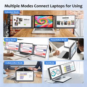 KPKUE 15.6" Laptop Screen Extender – Portable Dual Monitor Display
