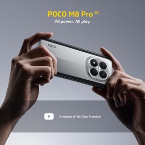 XIAOMI POCO M8 Pro Smartphone 8GB+256GB, 6.83" AMOLED, 50MP Camera, IP68, Silver