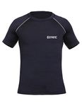 GYMIFIC Compression Swimming Tshirt Half Sleevs for Men (Medium, M.Navy)