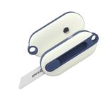 Box Cutter Retractable, Box Opener, Mini Box Cutter, Safety Box Cutter, Cute Box Cutter, Small Box Cutter for Women, Package Opener, Box Opener Tool (Blue-Ceramic)