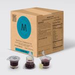 PACK IT HUB MM Pre Packaged Gluten Free Communion Plus Cups | Box of 100 with juice and Gluten Free wafer