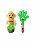 ROSEFAIR Key Operated Cute Drummer Toy with Noisemakers Favors Concert Party Cheering Props Children clap clap Your Hands Small Hands Clapping Toys for Kids (PROPS-MONKEY-02)