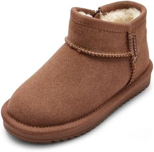 Balabala Kids Snow Boots Girls Snow Boots Water Resistant Boys Snow Boots Winter Boots Classic Suede Warm Hiking Boots