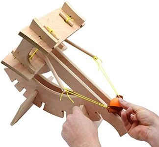 Ballista Catapult - DIY Kit - Explore Torsion Springs, Force, Energy Transformation, Mechanical Advantage, and Projectile Motion - No Tools Required - Eisco Garage Physics