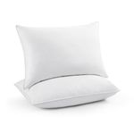 Puredown® Feather Pillow, Bed Pillows for Sleeping, Feather Pillows Standard Size Set of 2, Hotel Collection Pillows for Side and Back Stomach Sleeper