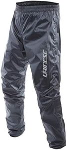 Dainese Men's Rain Motorcycle Lightweight Packable Waterproof Pants with Reflective inserts, Antrax, XXL UK