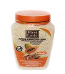 First Lady Activated Papaya & Almond Scrub Cream 540ml - No more spots - Face & Body + First Lady Herbal Hair Oil 30ml