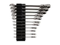 TEKTON Flex Head 12-Point Ratcheting Combination Wrench Set with Modular Wrench Organizer, 11-Piece (1/4-3/4 in.) | WRC95300